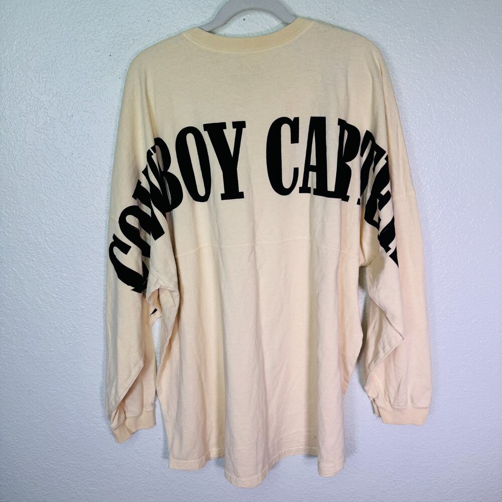 Beyonce Cowboy Carter Tour Shirt XXL Spirit Jersey Tee Concert Merch Yellow 2X